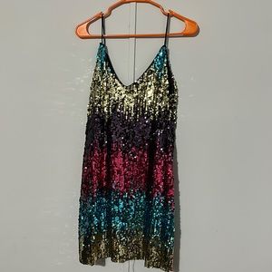 SHEIN Sequin Mini Dress